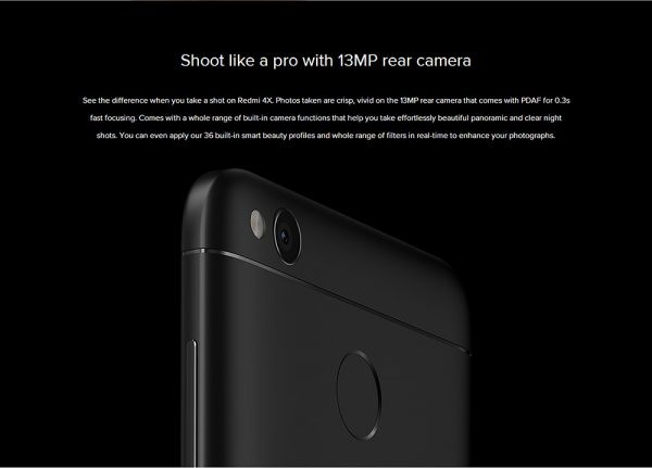 Xiaomi Redmi 4X 5.0 Inch 4G LTE Smartphone HD 32GB | BudgetStock