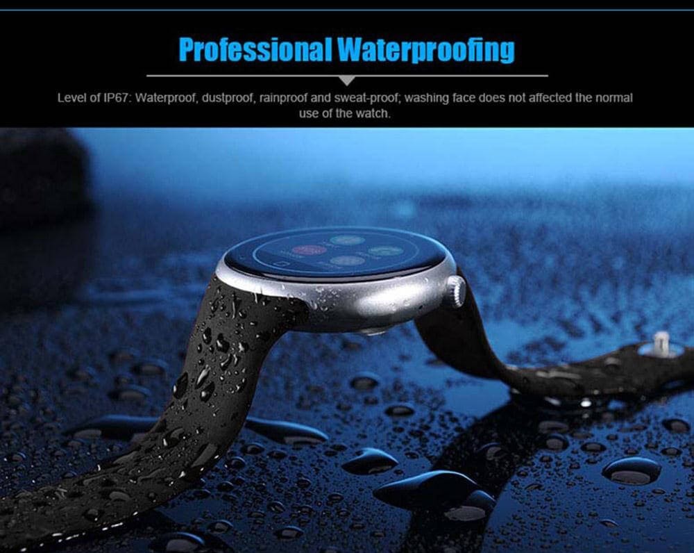 AIWEAR C1 Smart Watch 1.22" Waterproof (Zwart) | BudgetStock