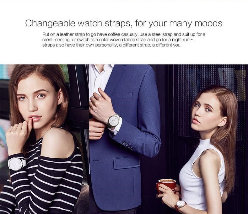 smartwatch - budgetstock - Meizu MIX Smart Watch (Zwart staal)